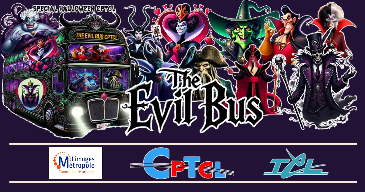 Ambiance Halloween dans le bus CPTCL
